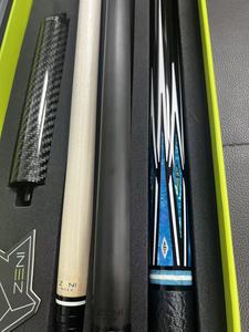 Taco de billar <span class=keywords><strong>ZENI</strong></span> QY01 de calidad premium, hecho a mano, con eje de carbono y arce, con pasador radial QianYi, doble eje, punta de 12.2mm y 11.8mm, peso de 19oz. - Product Image 6