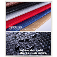Tissu en PVC texturé imitation paille de bambou Kemerlin, résistant à l'eau, pour sacs, bagages, sièges de voiture et décoration douce