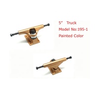 Truck de skateboard 5'' 127mm couleur métallique personnalisée, avec bushings SHR95AA, axe creux et axe plein, pour skateboard Pro Street robuste
