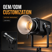 MIAOTU CL-800B 800W Lumière de studio LED bicolore 2700-6500K CRI97 Contrôle par application Alliage d'aluminium Alimentation CA Tension universelle