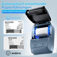 Imprimante thermique portable Phomemo A42 Mini pour étiquettes, logos de vêtements, autocollants, petites entreprises, impression sans fil