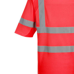 Camiseta de Seguridad de Alta Visibilidad, Certificada ANSI/ISEA 107 Clase 2/3, 100% Poliéster, Anti-Sudor, Transpirable, Reflectante, Ropa de Trabajo para Hombre - Product Image 4