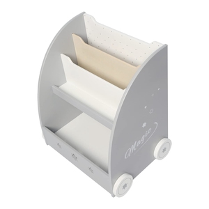 Tiktok Hot Modern Wood <strong>Grey</strong> Children Case Design Table Kids Book <strong>Shelf</strong> for Home - Product Image 5