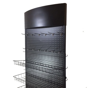 Tùy chỉnh cửa hàng phần cứng Công cụ đồ trang sức điện thoại di động Phụ Kiện Sticker bưu thiếp đồ chơi kim loại giỏ Pegboard hiển thị giá đứng - Product Image 2