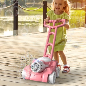 Wholesale Garden Bubble <strong>Lawn</strong> <strong>Mower</strong> <strong>Toy</strong> for Kids Toddlers Handle Trolley With Soap Blower Fun Bubble <strong>Toy</strong> for Outdoor Play - Product Image 2