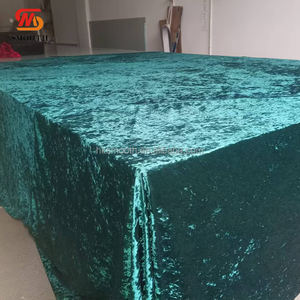 Nappe en tissu polyester lisse Nappe ronde Nappe en velours vert pour les événements de dîner, de mariage et de fête - Product Image 6