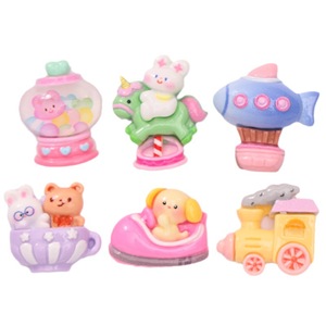 Train de parc d'attractions, Cheval de Troie, DIY, Colle crème, Coque de téléphone décorative, Accessoires pour cheveux, Boucle de chaussure, Thème animalier en résine - Product Image 5