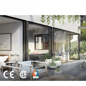 Puerta Corredera con Aislamiento Térmico y Marco de Aluminio Aeroespacial de 1.8mm, Puerta Corredera con Doble Acristalamiento de 5mm para Proyectos de Villas con Ahorro Energético - Product Image 2