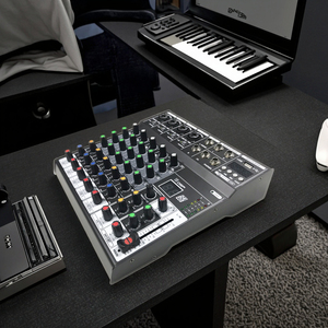 มิกเซอร์เสียงแบบมีกำลังขับ 6 แชนแนล ดีไซน์ใหม่ ผลิตจากโลหะ พร้อมพอร์ต USB สำหรับบันทึกเสียง และบลูทูธ สำหรับกล่องเสียงดีเจ - Product Image 2