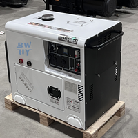 Générateur diesel silencieux 5KW-18KW 50Hz/60Hz 220V/380V avec ATS en option pour usage commercial et domestique, personnalisation prise en charge