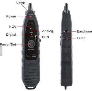 LCD-Anzeige Mess länge <span class=keywords><strong>RJ</strong></span> <span class=keywords><strong>45</strong></span> <span class=keywords><strong>RJ</strong></span> 11 Bnc Wire Tracker Netzwerk Poe Kabel <span class=keywords><strong>tester</strong></span> NF8209 POE Wire Tracker - Product Image 4