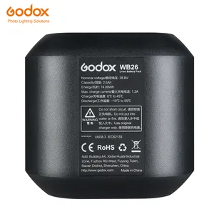 Inlighttech Godox WB26 2.6Ah AD600PRO แบตเตอรี่ลิเธียมสำหรับ AD600PRO AD600 PRO