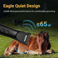 LILIPRO EagleP Profesyonel Sessiz D-Bıçaklı Köpek Tüy Kesme Makinesi Şarj Edilebilir Evcil Hayvan Tıraş Makinesi Kablosuz At Bakım Seti LCD Ekranlı