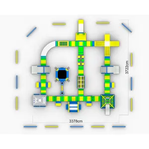 अद्भुत वयस्क Aquapark उपकरण कीमत मनोरंजन एक्वा पार्क अस्थायी Inflatable पानी पार्क के लिए समुद्र