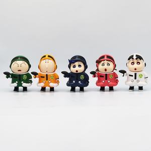 5PCS/SET Crayon Shin-chan Cos Space Defense Force Uniform PVC Anime Figure for Catcher <b>Egg</b> Box Gashapon Game Machine Prize <b>Toy</b> - Product Image 6