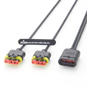 كابل توزيع TE AMP Superseal رباعي الاتجاهات 282106-1 إلى مزدوج 282088-1 لإضاءة LED ووحدات التحكم الإلكترونية (ECU) وشبكات التحكم في المعدات - Product Image 1