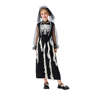 Disfraz de Halloween para Niñas, Disfraz Divertido de Bruja, Diablo, Vampiro, Esqueleto, Zombi, Traje de Fiesta para Niños - Product Image 3