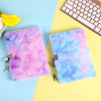 Carnet cadeau brodé pour enfants A5 journal en peluche mignon dessin animé