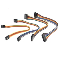 Connecteur Dupont double rangée 20 cm avec câble de liaison, 2,54 mm, 2*2/3/4/5/6/7/8/9/10 broches, femelle-femelle