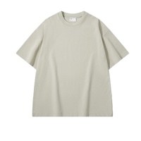 T-shirt Homme en Coton Peigné 300G, Col Rond, Coupe Oversize, Style Rétro, Vêtement Streetwear Vierge, Fournisseur