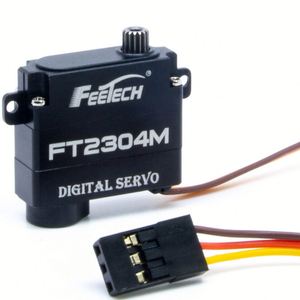Mini Motor Sin Núcleo de Metal de 6V 11g 120 Grados 0.08Seg con Carcasa de PA+Aluminio para Dirección Feettech FT2304M-2 RC - Product Image 6