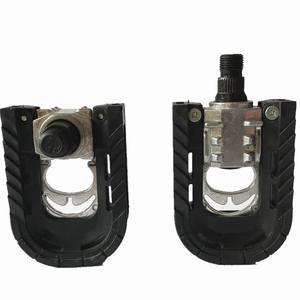 Pédales de vélo pliantes en aluminium avec axe en acier, roulement scellé, antidérapantes, noires, accessoires de vélo multi-usages - Product Image 2