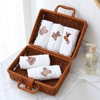 Bavoirs et lingettes carrés pour bébé 100% coton personnalisables, imperméables, doux et absorbants, 29x29cm, 0-3 ans, OEM ODM, vente en gros directe