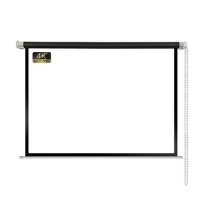 Yinzam Manual Wall Mounted <strong>Projector</strong> Screen for All Kinds LED Laser <strong>Projector</strong> Multiple Sizes <strong>with</strong> 72 Inch <strong>3D</strong> Cinema Screen - Product Image 1