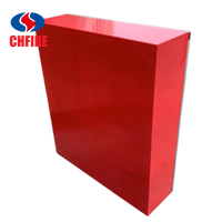 Armoire à Tuyau d'Incendie Flexible Personnalisée avec Porte en Verre Trempé, Construction en Acier au Carbone, Boîte d'Hydrant Mural pour Usage Commercial