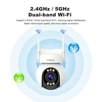 Caméra IP PTZ Srihome 4MP avec zoom optique 5x, caméra de sécurité pour intérieur/extérieur, système de surveillance WIFI, caméra intelligente