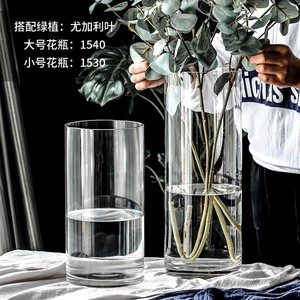 10*10 Cylinder Glass <strong>Bud</strong> <strong>Vases</strong> for Centerpieces, Clear Small <strong>Vases</strong>,Handmade Slim Flower <strong>Vases</strong> Wedding - Product Image 4
