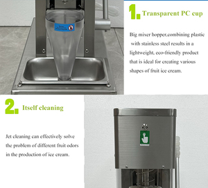 Electric Swirl Flavorama <b>Ice</b> <b>Cream</b> Blending Machine <b>Ice</b> <b>Cream</b> Making Machine with Fruits - Product Image 5