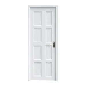 China Supplier PVC Bathroom Door Composite Upvc hinged door With reinforcement steel Doors