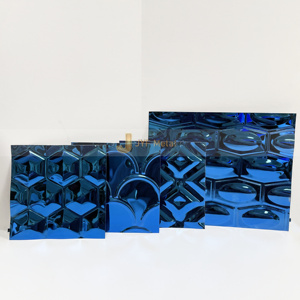 Panneau en acier inoxydable gaufré EX879 pour la décoration intérieure de villas et d'hôtels de luxe - Product Image 2