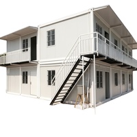 Kit de maison modulaire mobile de taille personnalisable en conteneur, panneau sandwich en acier pour hôtel ou usage domestique - Assemblage rapide, design contemporain