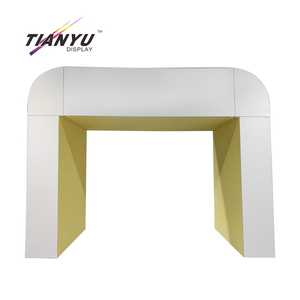 Stand d'exposition pliable en aluminium lumineux et modulable au design unique, 3m x 3m, avec toit, pour événements et expositions - Product Image 1