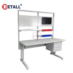 Detall Light Duty Electronic Esd Mobile Cell Phone Repair Work Bench With Repairing Tools