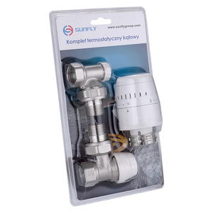 SUNFLY XF56803 Kits de vannes thermostatiques en laiton <span class=keywords><strong>Vanne</strong></span> de <span class=keywords><strong>radiateur</strong></span> <span class=keywords><strong>thermostatique</strong></span> intelligente en laiton - Product Image 4