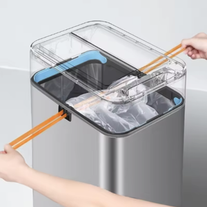 New High-Quality Induction Garbage <b>Bin</b> Rechargeable Battery Stainless Steel Material Durable <b>Large</b> Capacity Custom Logo - Product Image 4