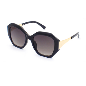 New Fashion Luxury Designer Sun Glasses Oversized Irregular Frame Metal Temples Women Sunglasses - Product Image 2