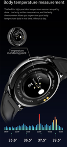 Nouvelle arrivée Montre connectée Y33 BT Call pour iOS et Android, étanche, sportive, 1,32 pouce, surveillance de la pression artérielle - Product Image 6