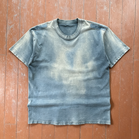 T-shirt à manches courtes 300 g/m² coupe ample en coton haute densité, impression personnalisée, pour usine de confection