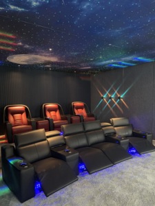 Sillón Reclinable Eléctrico de Cuero Granulado, Asientos <span class=keywords><strong>VIP</strong></span> para Cine en Casa, Diseño Moderno, Sofá Reclinable Deslizante para Cine, Muebles de Cine - Product Image 3