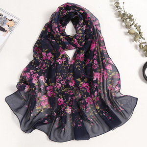 Atractivo Pañuelo Ligero de Verano con Estampado de Hojas para Mujer - Chal de Poliéster de Secado Rápido y Transpirable, Bufanda de Moda con Protección <span class=keywords><strong>Solar</strong></span> - Product Image 5