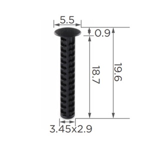 0aa008 Clip xe đặt nhựa clip tự động cho người lưu giữ - Product Image 2