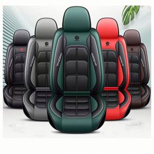 Housse de siège de voiture universelle de style sportif et protège-tête imperméables en PU pour sièges avant et arrière - Product Image 4