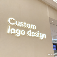 Enseignes lumineuses 3D personnalisées Kelly Sign pour intérieur, lettres en relief pour boutiques, enseignes LED pour entreprises