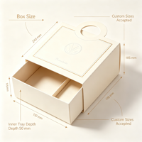 Boîte cadeau en papier avec poignée personnalisée pour emballage cadeau d'accessoires de foulard
