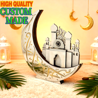 Ornements en alliage de zinc sur mesure, design mosquée arabe, forme personnalisée, décoration religieuse pour la maison, Ramadan, Eid