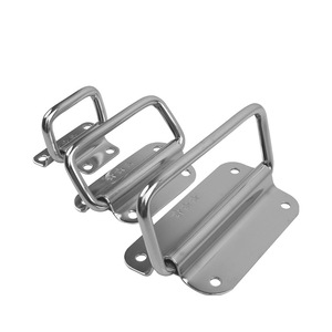 Stainless Steel Folding Pull Ring Handle Half Dumpling Shape Cabinet Door Hardware Die Casting Durable - Product Image 2